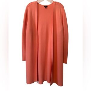 Talbots Coral Knit Open Front Cardigan Size XP Plus Petite  * small flaw *